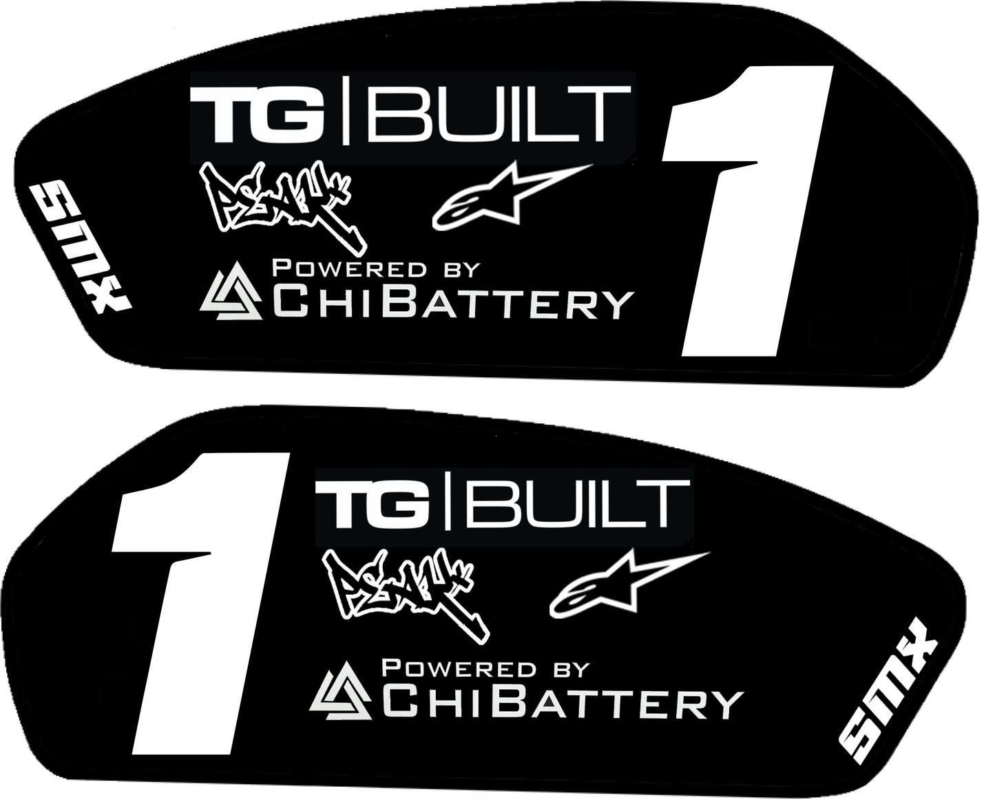 Super 73 Battery Decals (Comes with both sides)Fits zx and rx