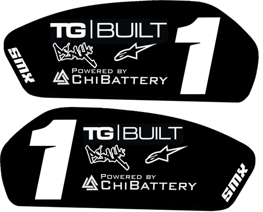 Super 73 Battery Decals (Comes with both sides)Fits zx and rx