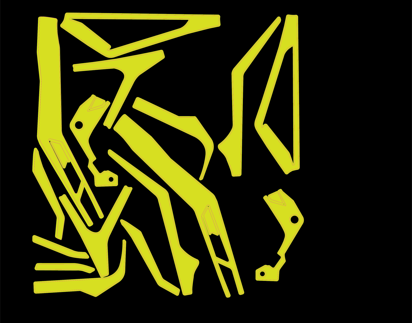 E-Ride Pro Frame Decals