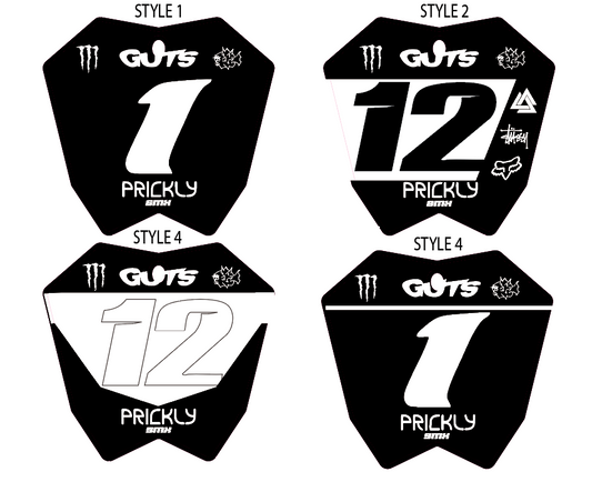 RTR FRONT PLATE DECAL