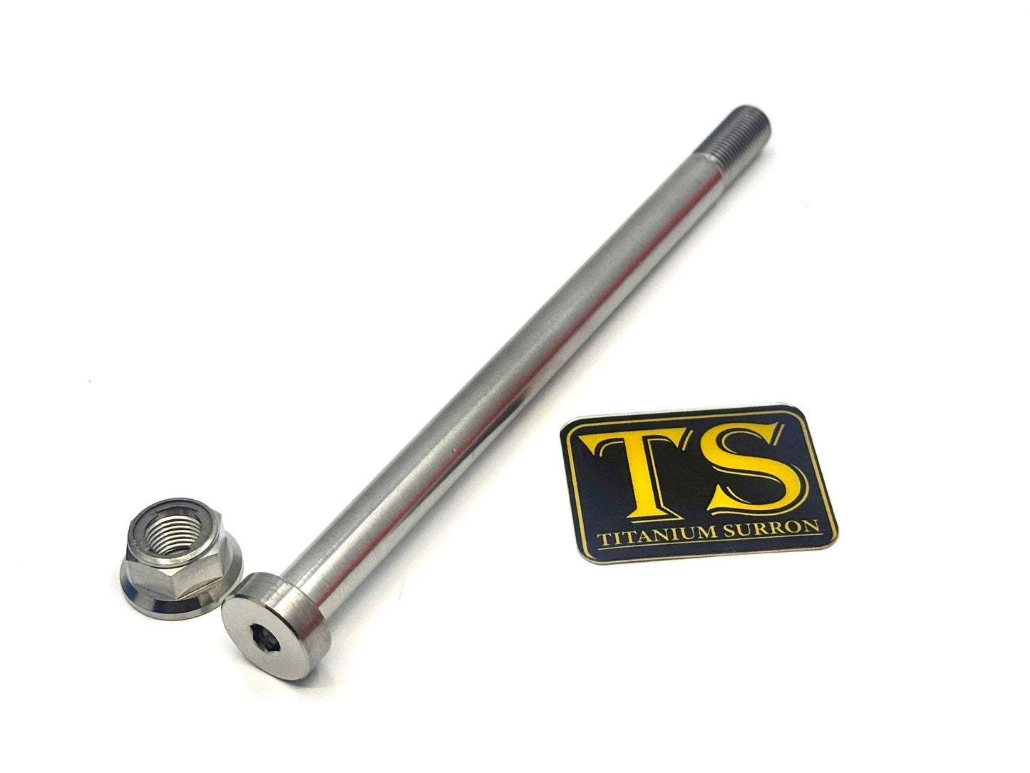 Titanium Rear Axle and Nut - Surron LBX (Two pcs)